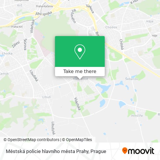 Карта Městská policie hlavního města Prahy