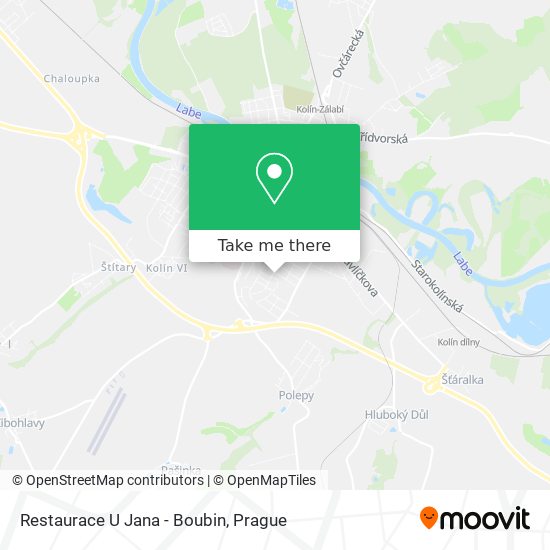 Restaurace U Jana - Boubin map