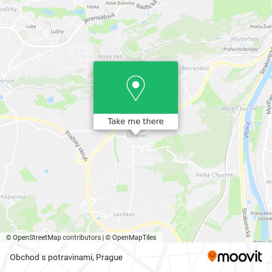 Obchod s potravinami map