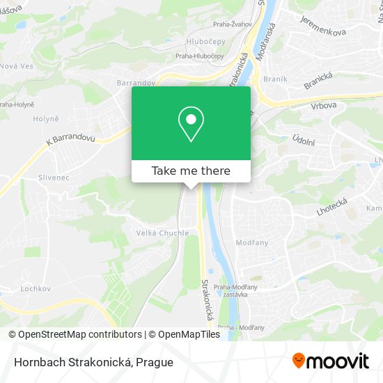 Hornbach Strakonická map
