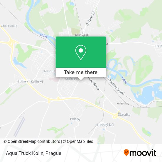 Aqua Truck Kolin map