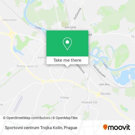 Карта Sportovní centrum Trojka Kolín