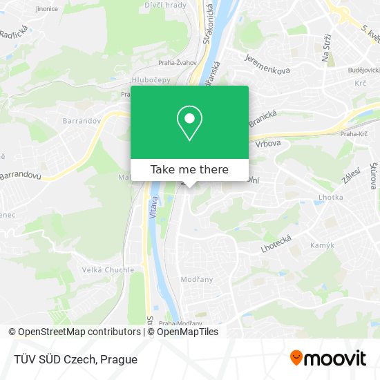 TÜV SÜD Czech map