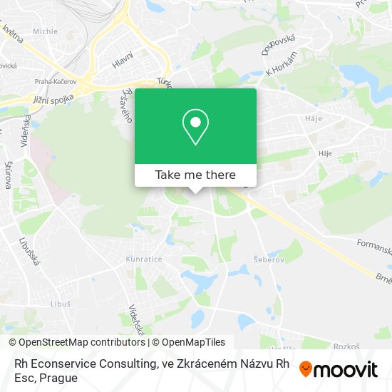 Rh Econservice Consulting, ve Zkráceném Názvu Rh Esc map