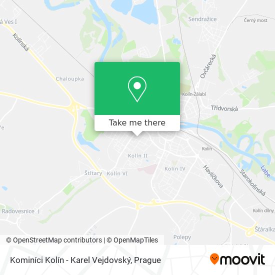 Kominíci Kolín - Karel Vejdovský map