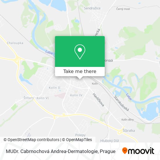 MUDr. Cabrnochová Andrea-Dermatologie map