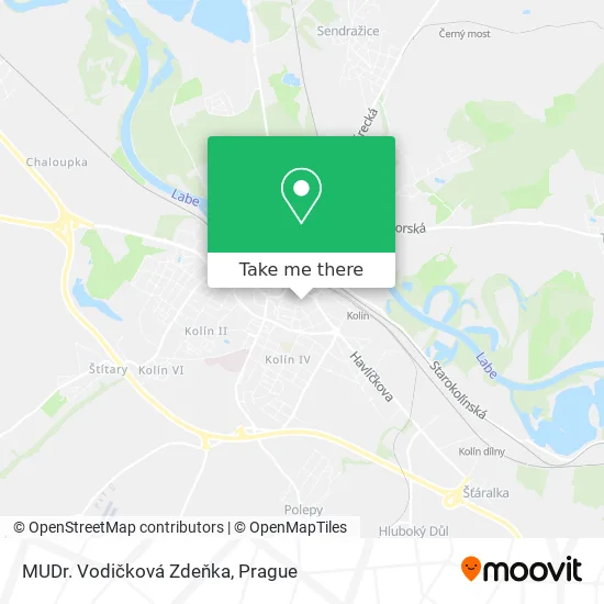 Карта MUDr. Vodičková Zdeňka