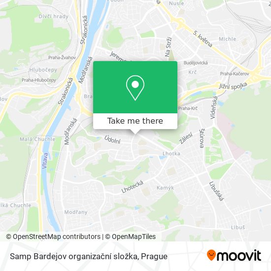 Samp Bardejov organizační složka map