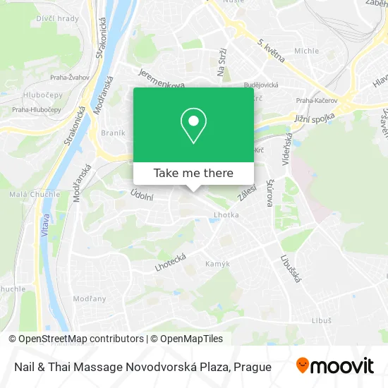 Карта Nail & Thai Massage Novodvorská Plaza