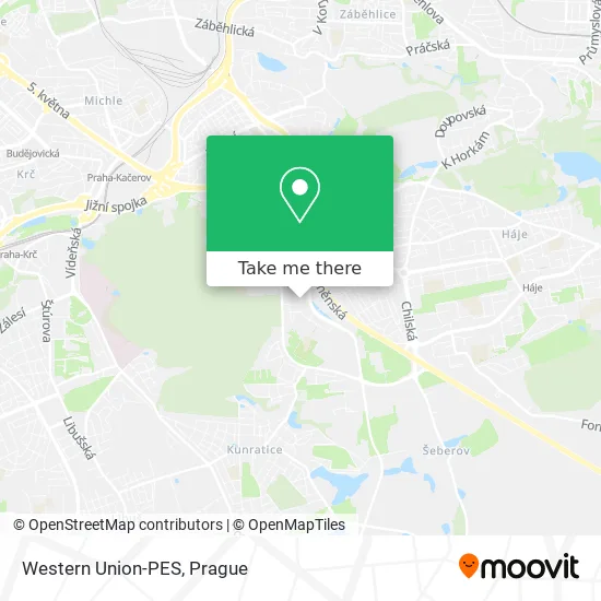 Карта Western Union-PES