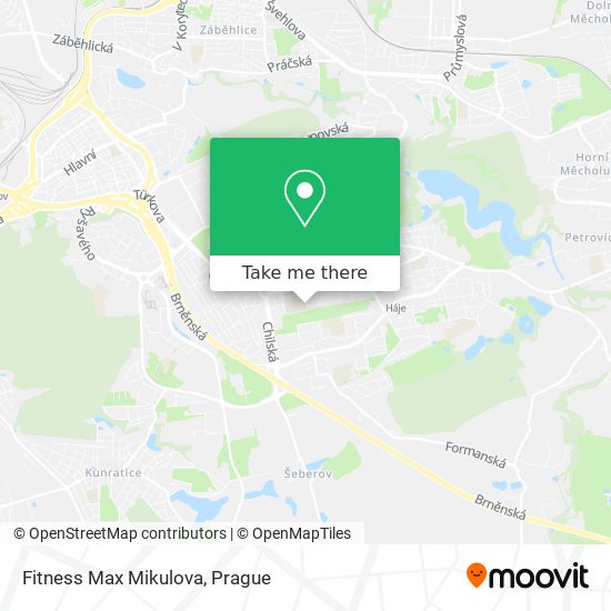 Карта Fitness Max Mikulova