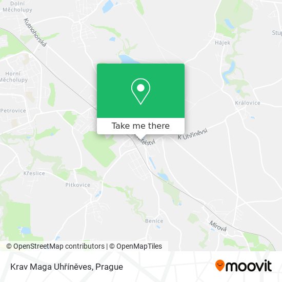 Krav Maga Uhříněves map