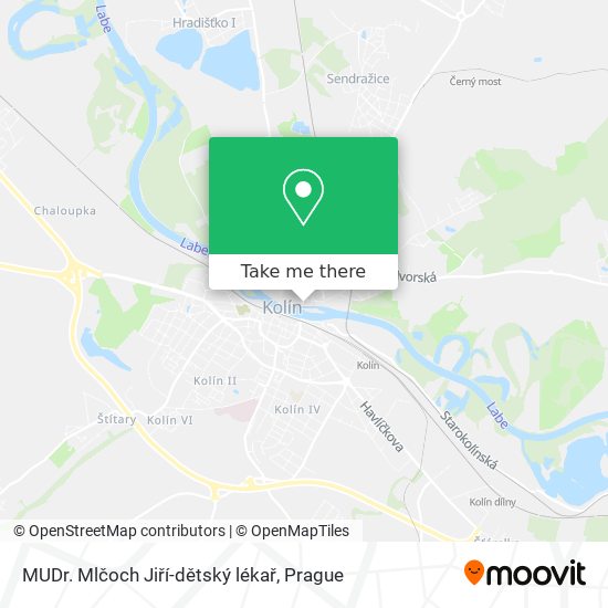 MUDr. Mlčoch Jiří-dětský lékař map