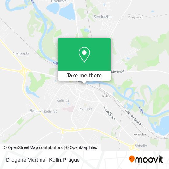 Drogerie Martina - Kolín map