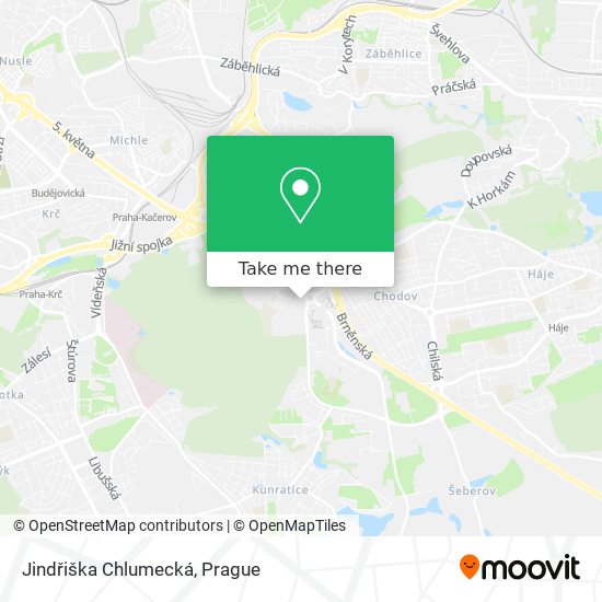 Jindřiška Chlumecká map