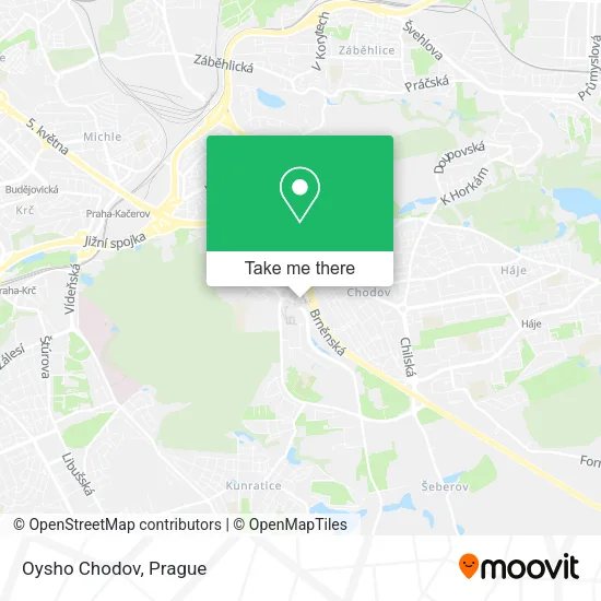 Oysho Chodov map
