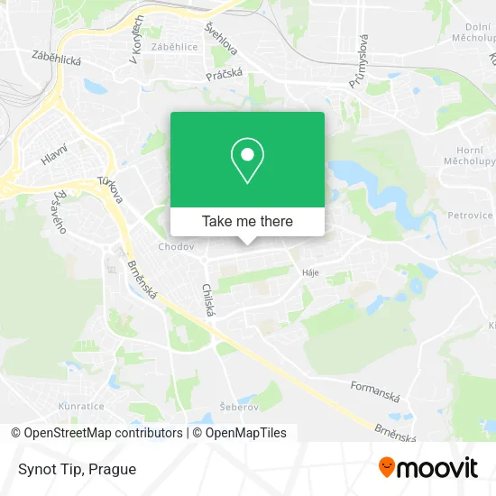 Synot Tip map