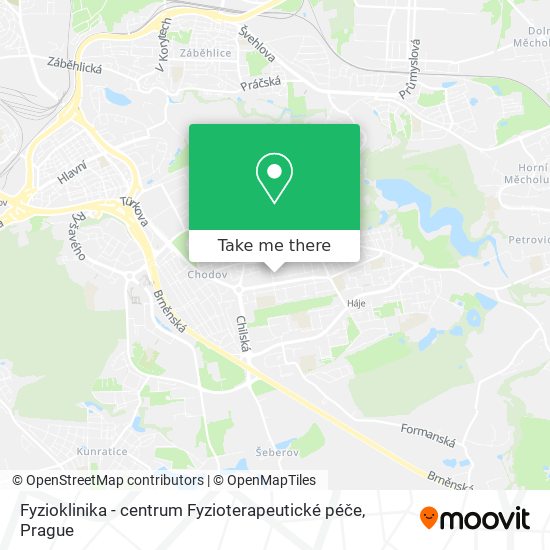 Fyzioklinika - centrum Fyzioterapeutické péče map