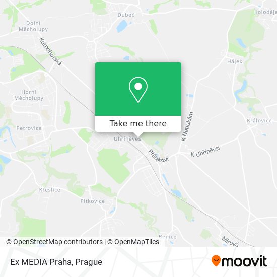 Ex MEDIA Praha map