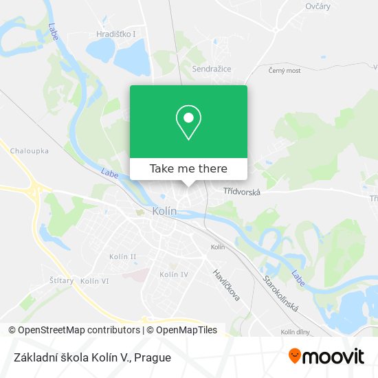 Základní škola Kolín V. map