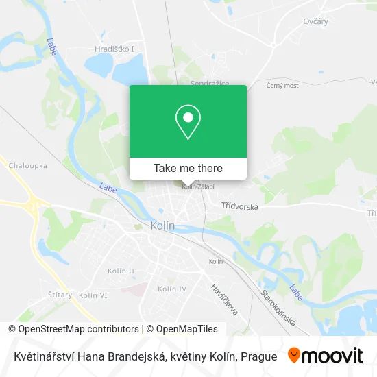 Květinářství Hana Brandejská, květiny Kolín map