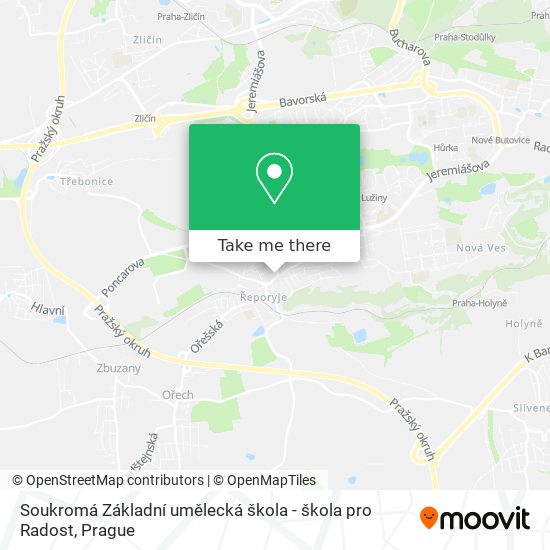 Soukromá Základní umělecká škola - škola pro Radost map