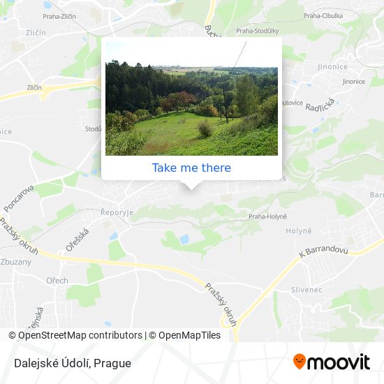 Dalejské Údolí map