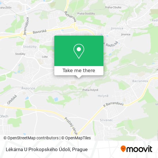 Lékárna U Prokopského Údolí map