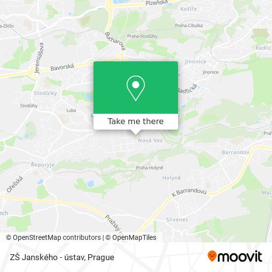 ZŠ Janského - ústav map