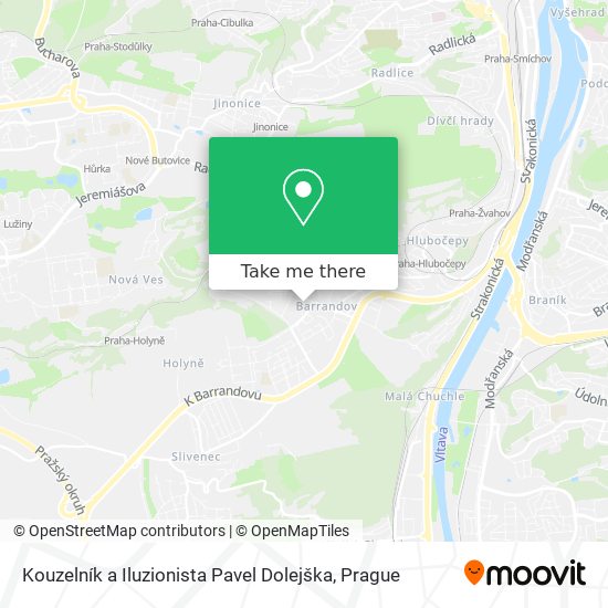 Kouzelník a Iluzionista Pavel Dolejška map