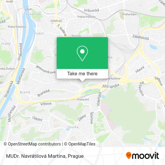 Карта MUDr. Navrátilová Martina