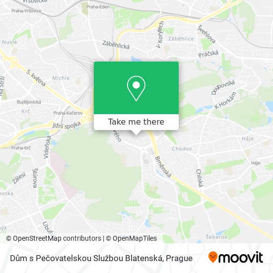 Dům s Pečovatelskou Službou Blatenská map