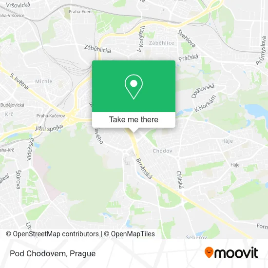 Pod Chodovem map