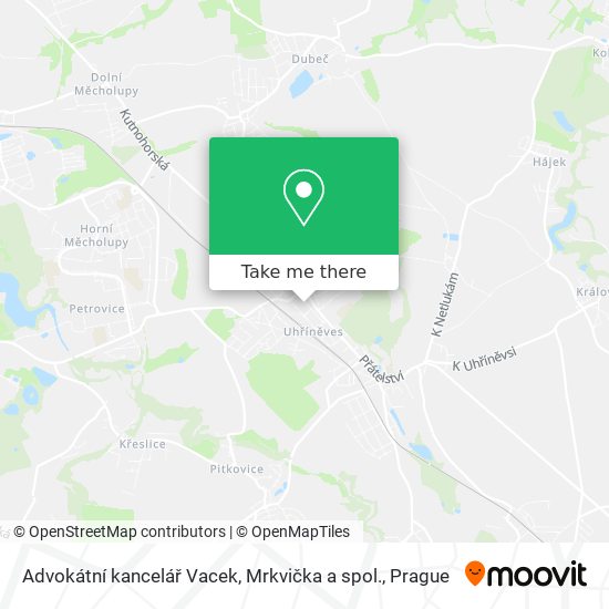 Advokátní kancelář Vacek, Mrkvička a spol. map