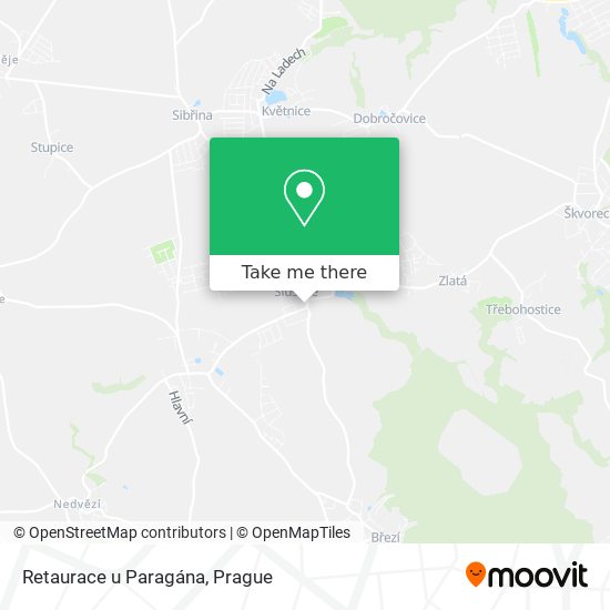 Retaurace u Paragána map