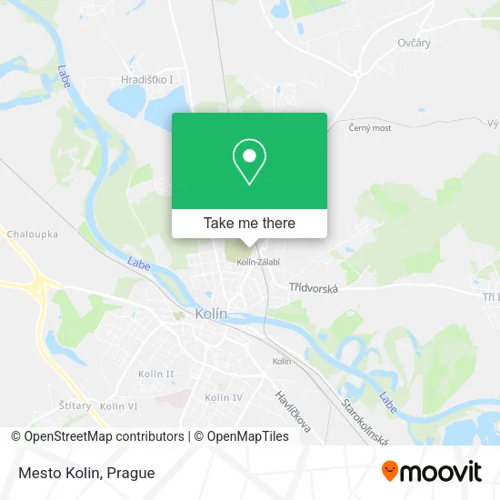 Карта Mesto Kolin