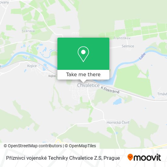 Příznivci vojenské Techniky Chvaletice Z.S map