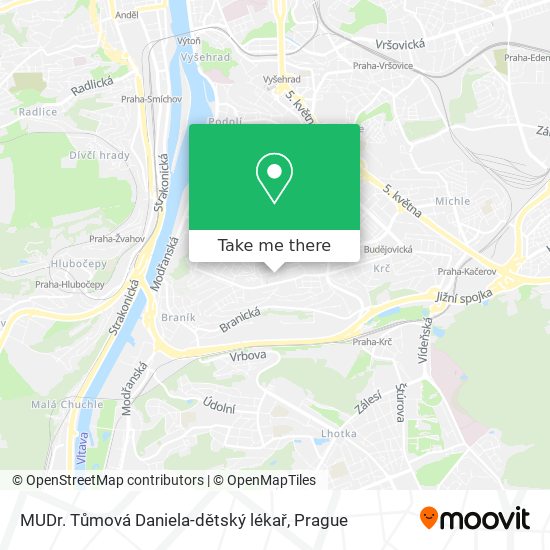 MUDr. Tůmová Daniela-dětský lékař map