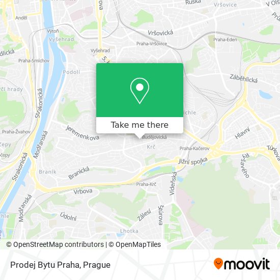 Prodej Bytu Praha map