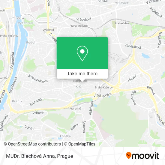 Карта MUDr. Blechová Anna