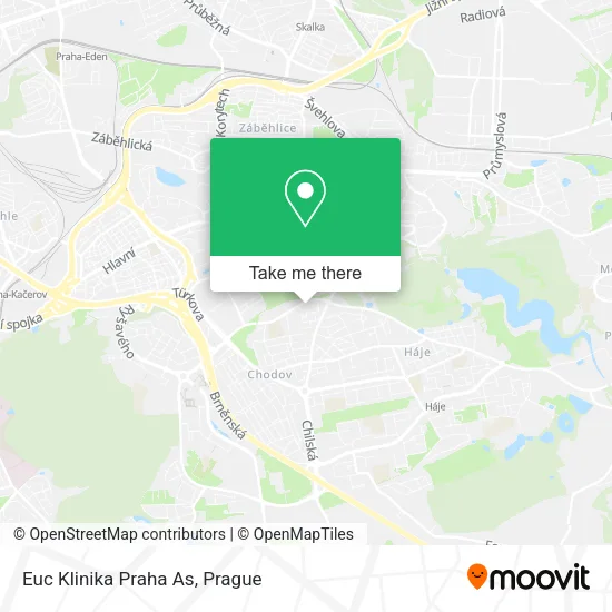 Карта Euc Klinika Praha As
