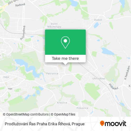 Prodlužování Řas Praha Erika Říhová map