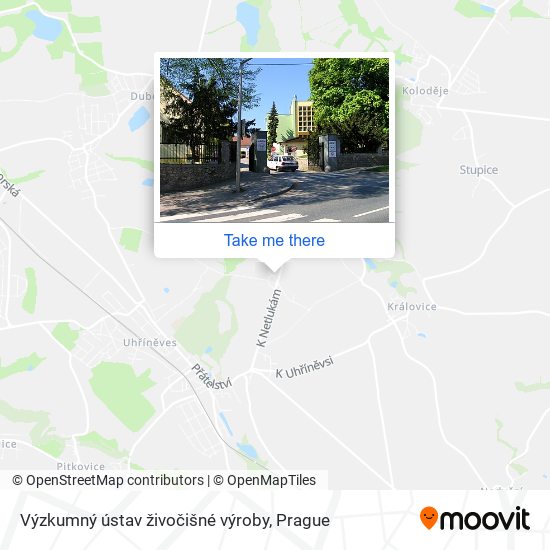 Výzkumný ústav živočišné výroby map