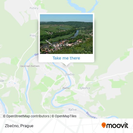 Zbečno map