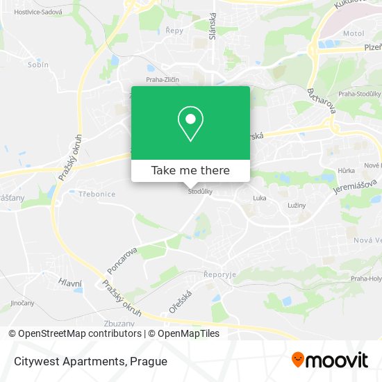 Citywest Apartments map