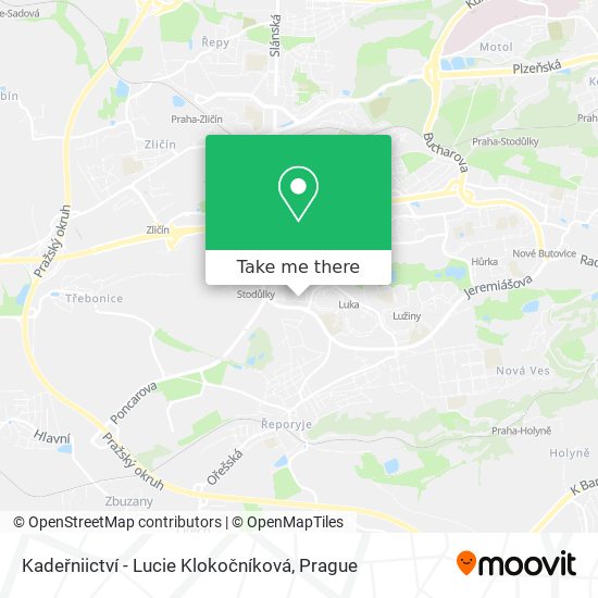 Kadeřniictví - Lucie Klokočníková map