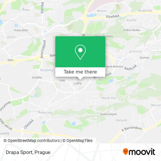 Drapa Sport map