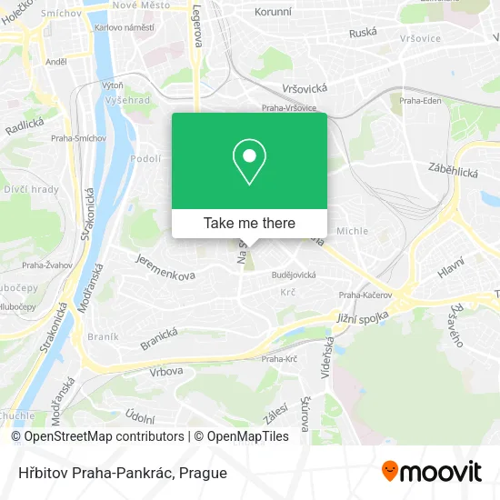 Карта Hřbitov Praha-Pankrác