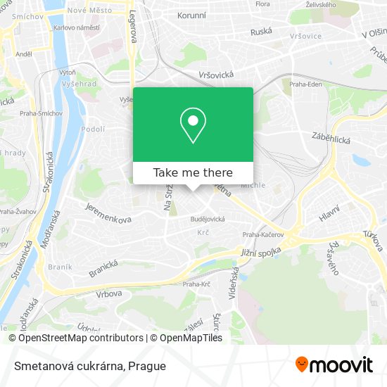 Smetanová cukrárna map