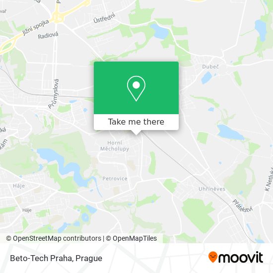 Beto-Tech Praha map